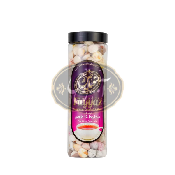 آبنبات مخلوط 16 طعم بسته 400 گرمی فیاض