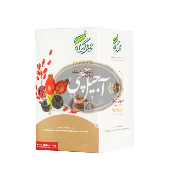 دمنوش هرمی زرشک 18عددی مهرگیاه