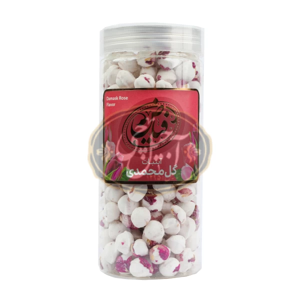 آبنبات گل محمدی بسته 400 گرمی فیاض