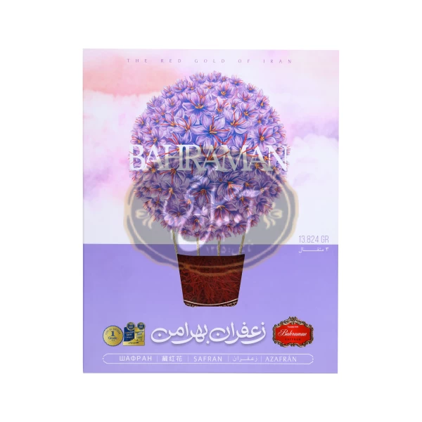 زعفران 3مثقالی قوطی بهرامن