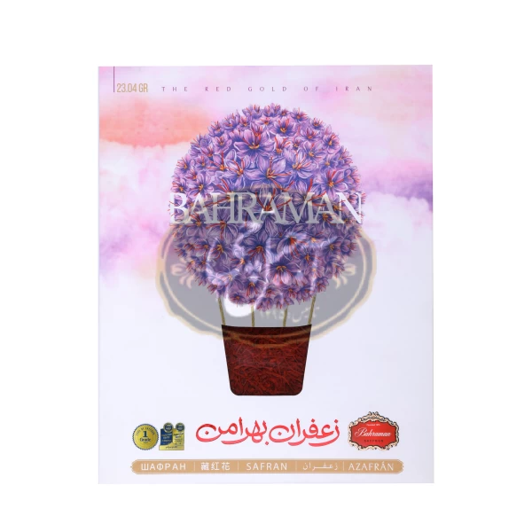 زعفران 5مثقالی قوطی بهرامن